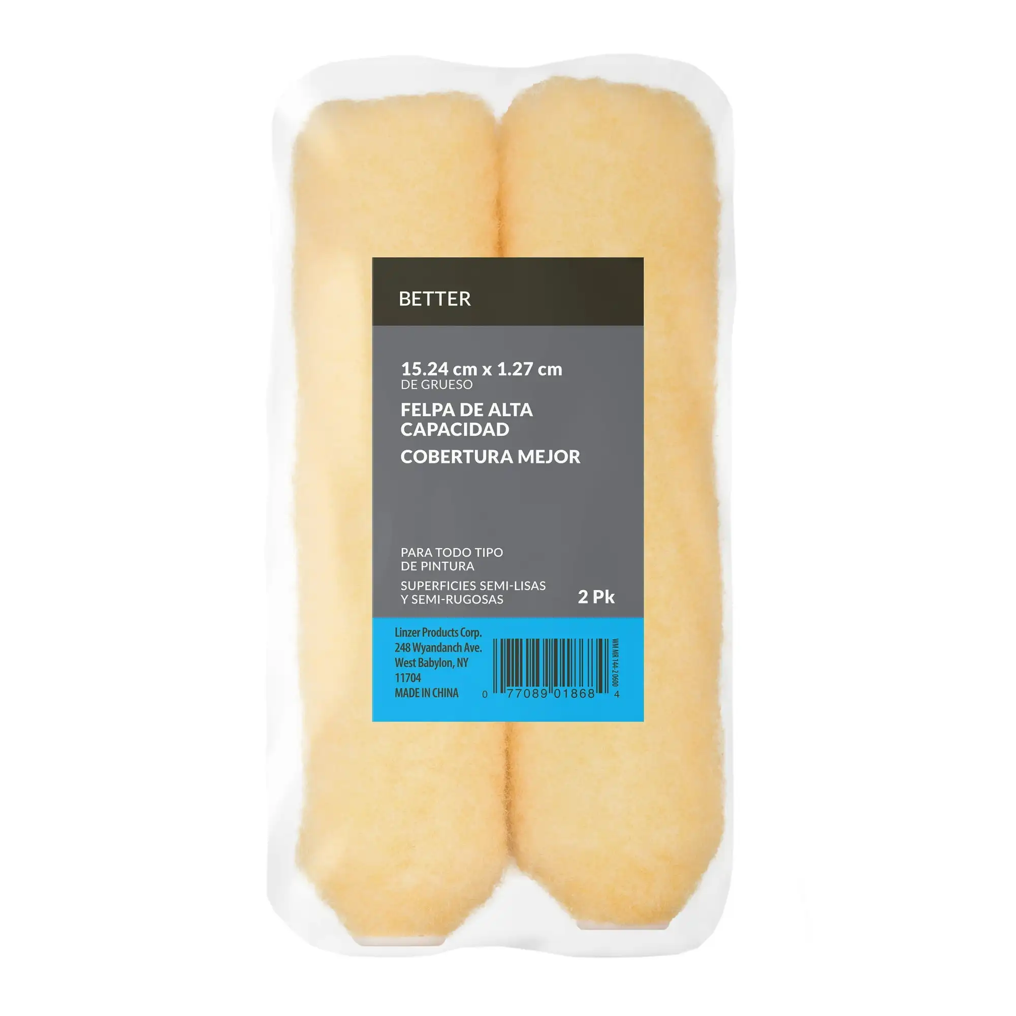 Mini Tinta De Malha Mini Rolo, Alta densidade, 6x1, 2 pacotes, 3 pacotes