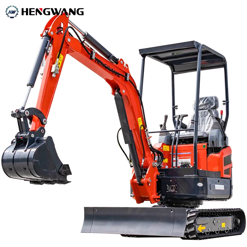 Mini Excavator 1 Ton 2T Small Digger Agricultural Excavators EURO5 EPA Engine Landscaping Farm Equipment China Factory Custom