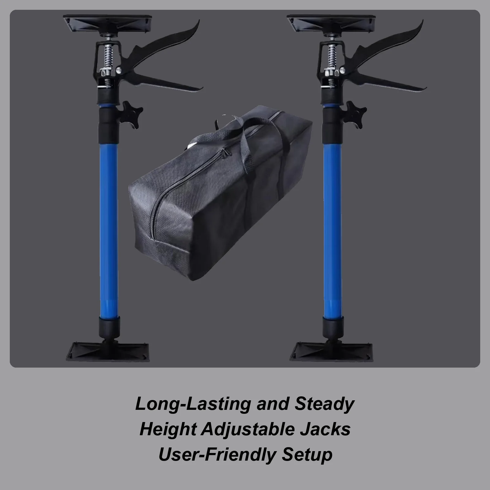 

50-115cm Labor-Saving Support Pole Cabinet Jack Drywall Heavy-Duty Bracket Extensible Non-slip Hand Lifting Jack Tool