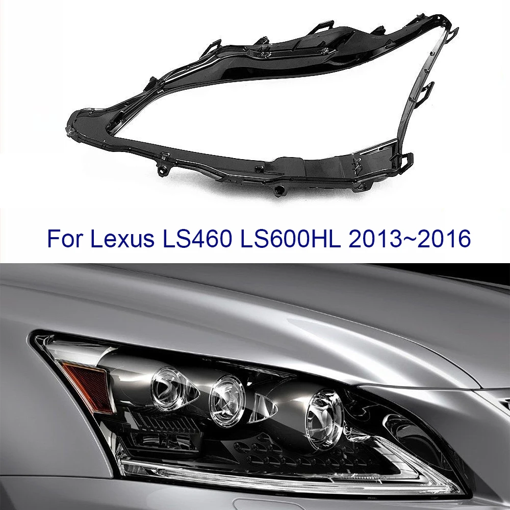 Auto Lamp Case For Lexus LS460 LS600HL 2013~2016 Glass Lens Shell Car Front Headlight Cover Light Caps Transparent Lampshade