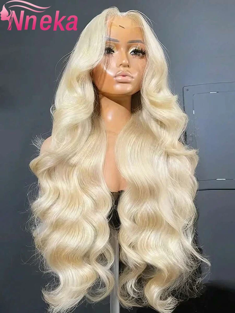 

Парик с кружевной передней частью 13x6 из натуральных волос, светлый блонд 613, с эффектом Body Wave, парик с кружевной фронтальной частью 13x4 для женщин, плотность 200%, естественная линия роста волос с baby hair