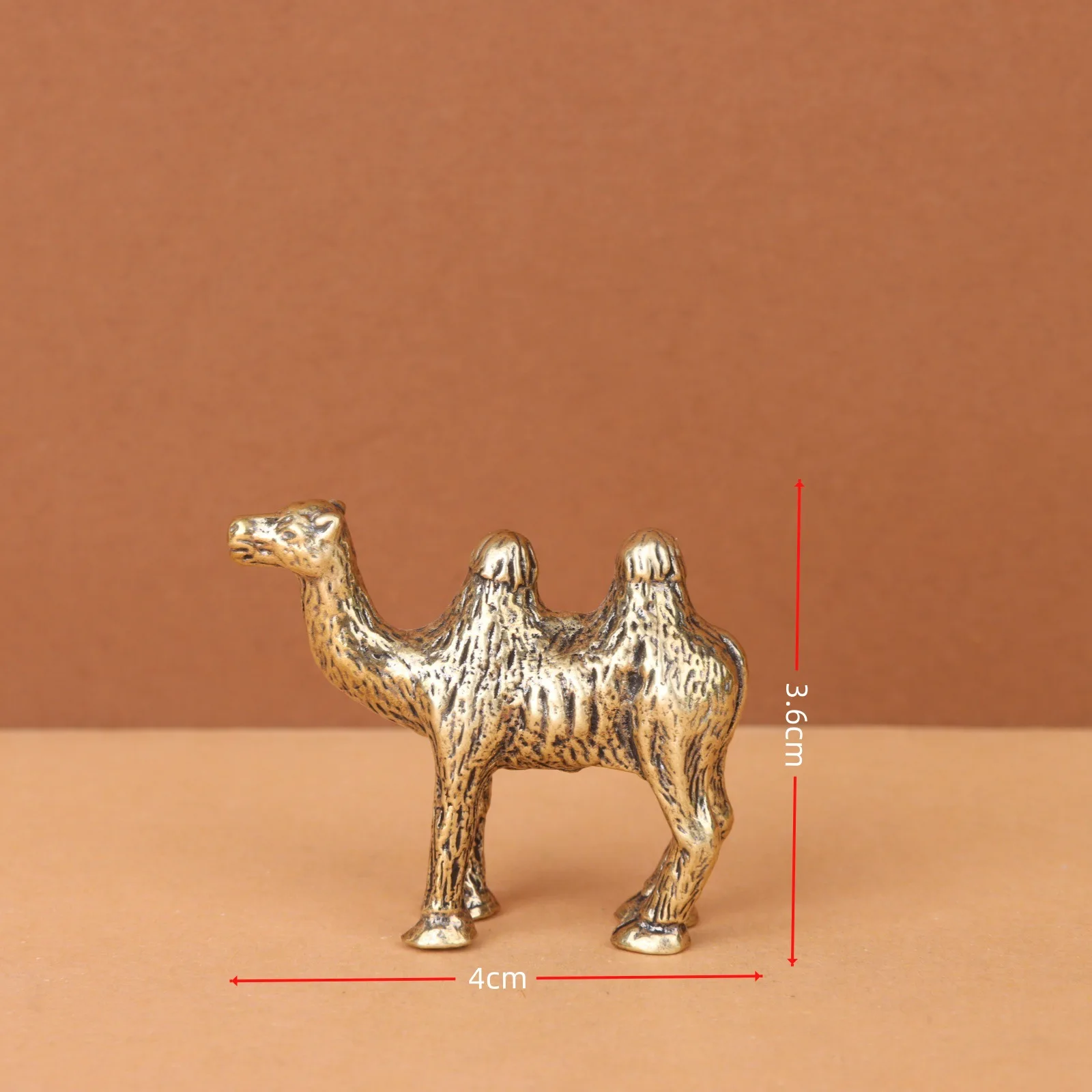 Bronze Desert Walker Camel Brass Copper Desktop Ornament Home Decoration Tea pet Retro Craft m57