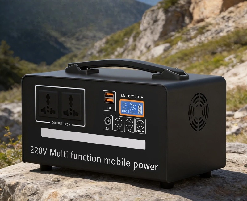 Large-capacity self-driving camping power outage emergency energy storage power supply, 300W, outdoor mobile power supply 220V