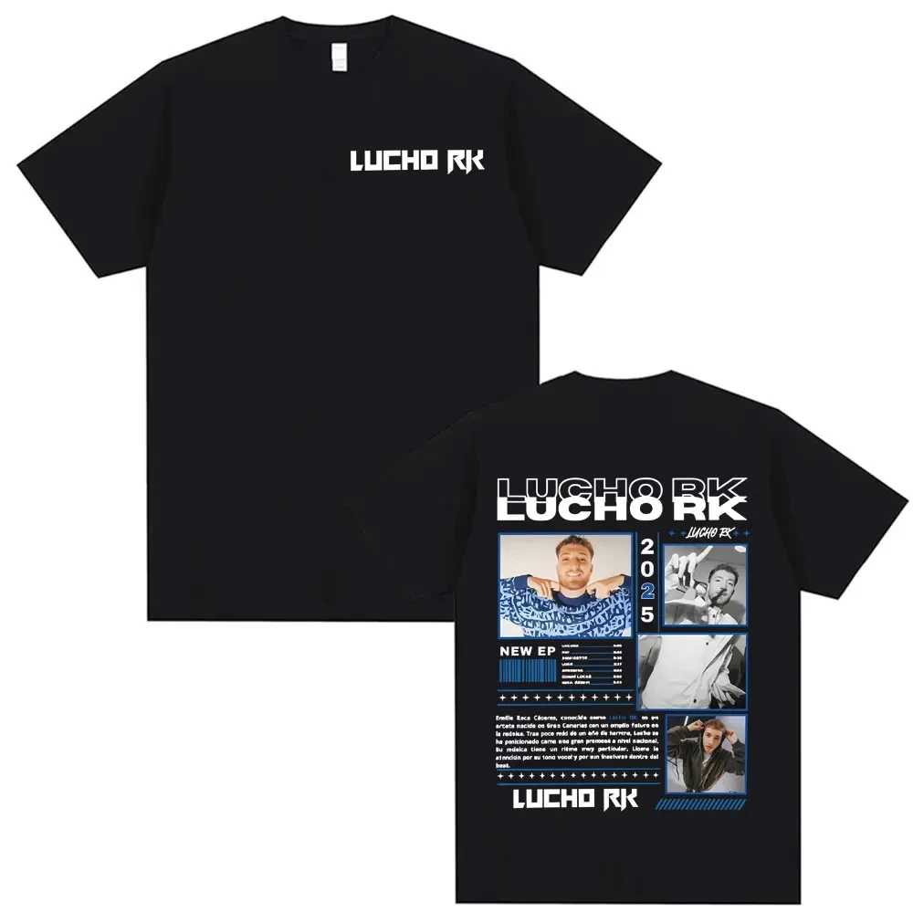 

Rapper Lucho Rk Album Tour 2025 Graphic T Shirts Men Women High Street Vintage Hip Hop Pop Music Loose Tee Shirt Cotton T-Shirts