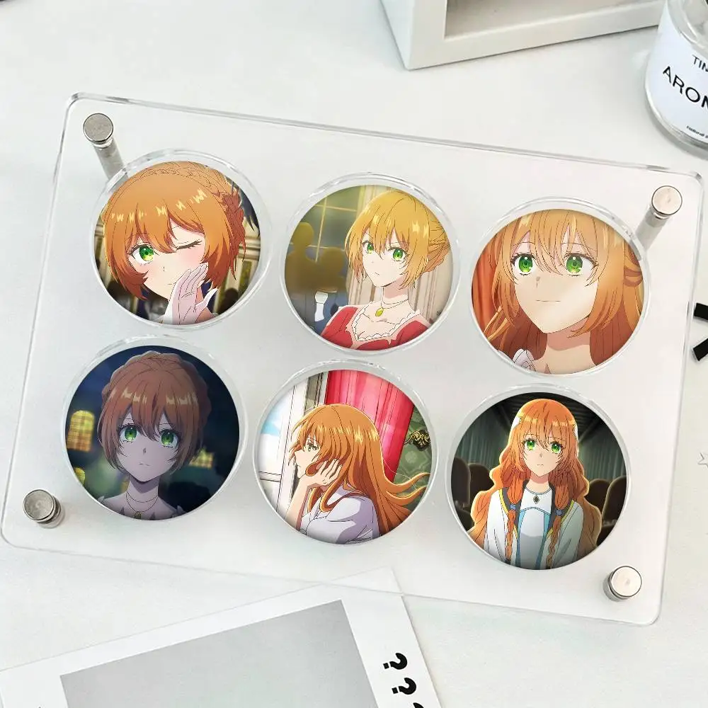 1pc Why Raeliana Ended Up At The Duke's Mansion Anime Badge Brooches On Backpack Decoration Round Enamel Pins For Accessorys