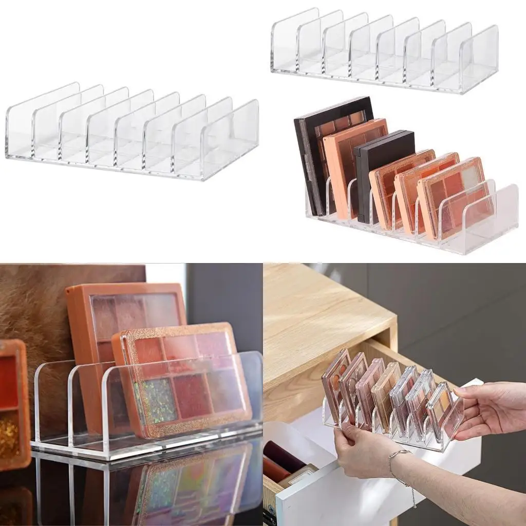 

G6KF Eyeshadow Palette Cosmetics Rack Makeup Tools Compartment Holder Women