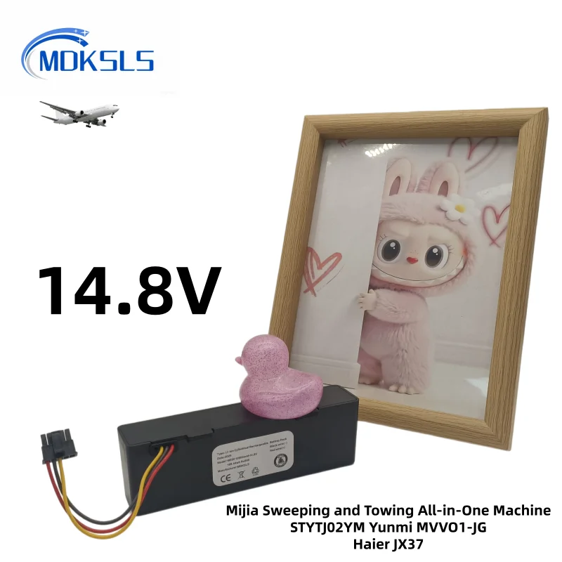 14.8V12800mAh Battery for Conga Series 3290 3390 3490 3590 3690 3790 3890, Haier JX37, Yunmi MVVC01-G Pro Robot Vacuum Cleaner