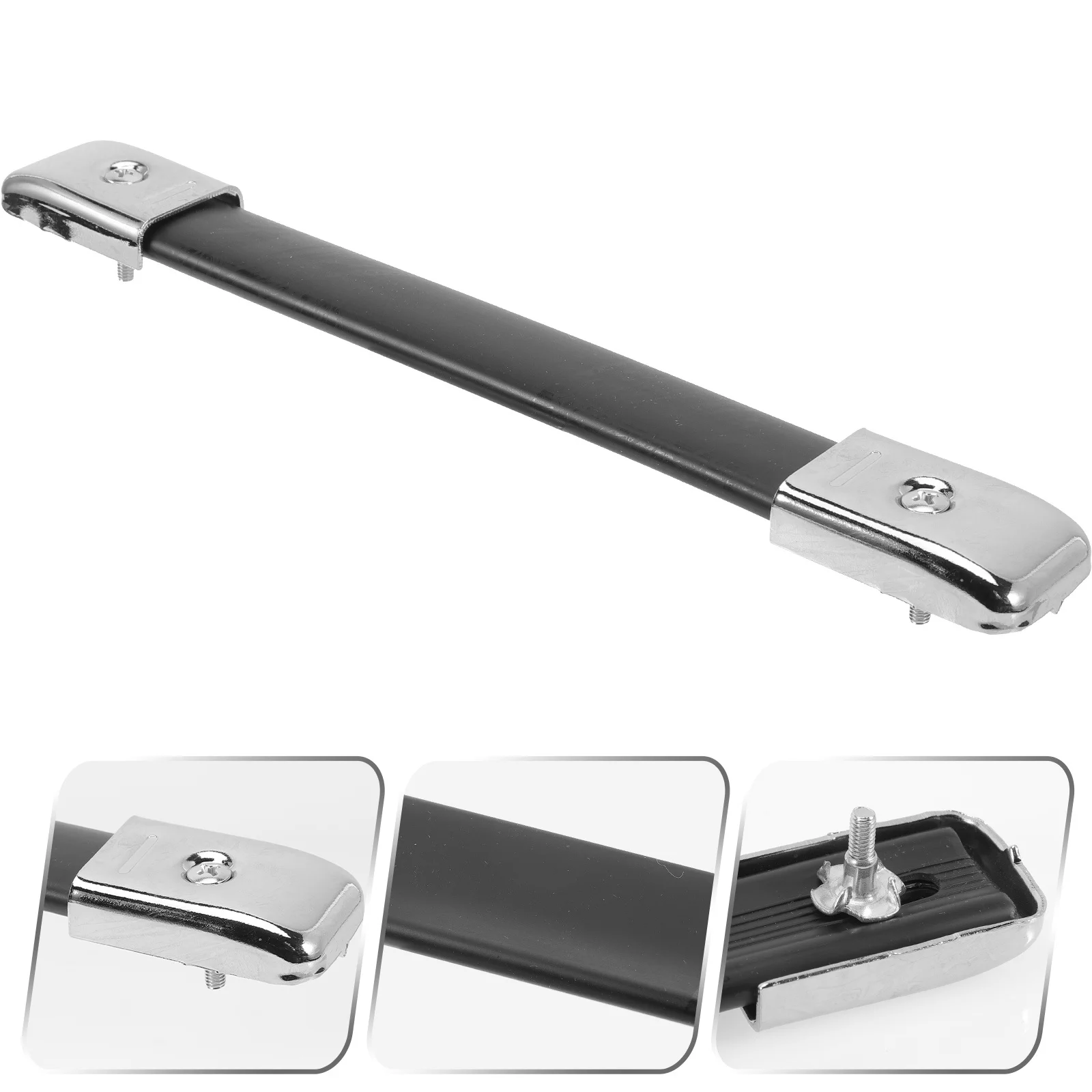 

1 set 1 Set Of Black 8Mm Copper Speaker Handle Pull For Amplifier Replacement Outdoor Audio Guitar Cabinet Sturdy Strap Handle