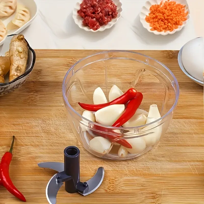 قطاعة طعام يدوية، قطاعة خضروات وفواكه مسحوبة يدويًا، أدوات مطبخ مفرمة من الثوم والفلفل