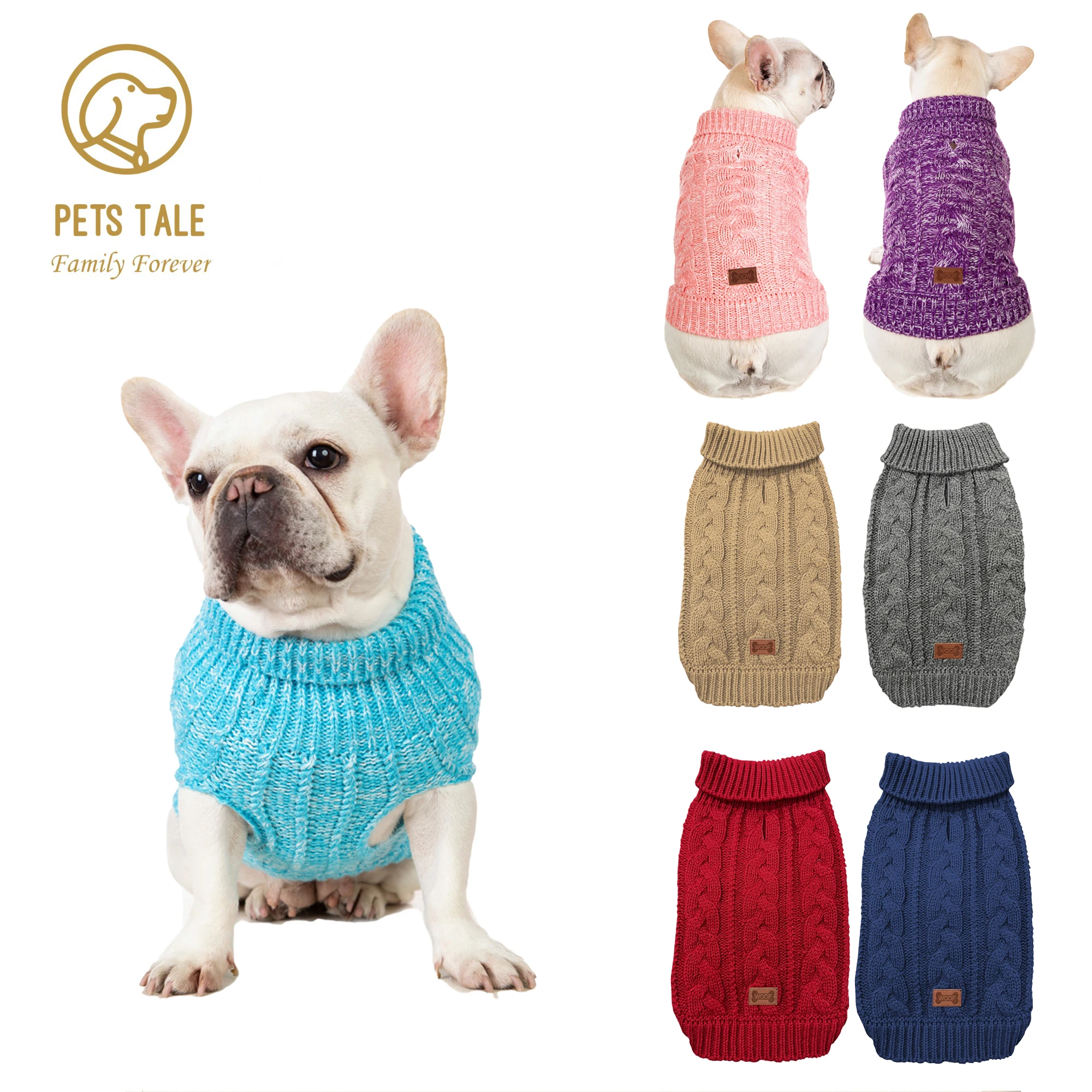 Cozy Knitted Pet Sweater for Winter - Keep Your Dog Warm and Stylish