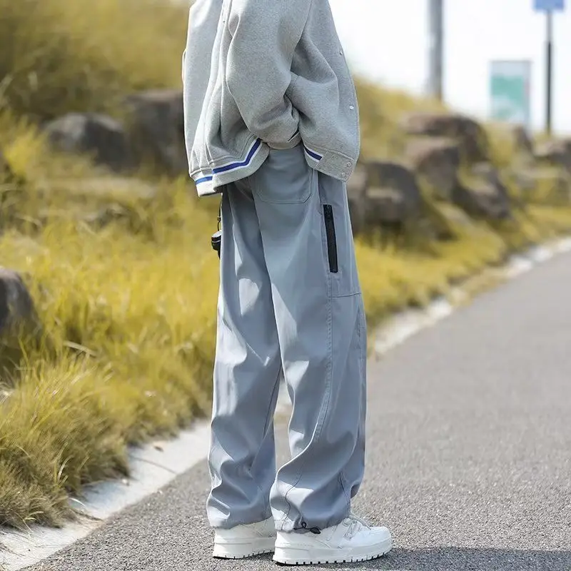 

Oversize Cargo Pants for Men Spring Summer Outdoor Hiking Straight High Quality New In Long Designer Aesthetic Emo Trousers Man
