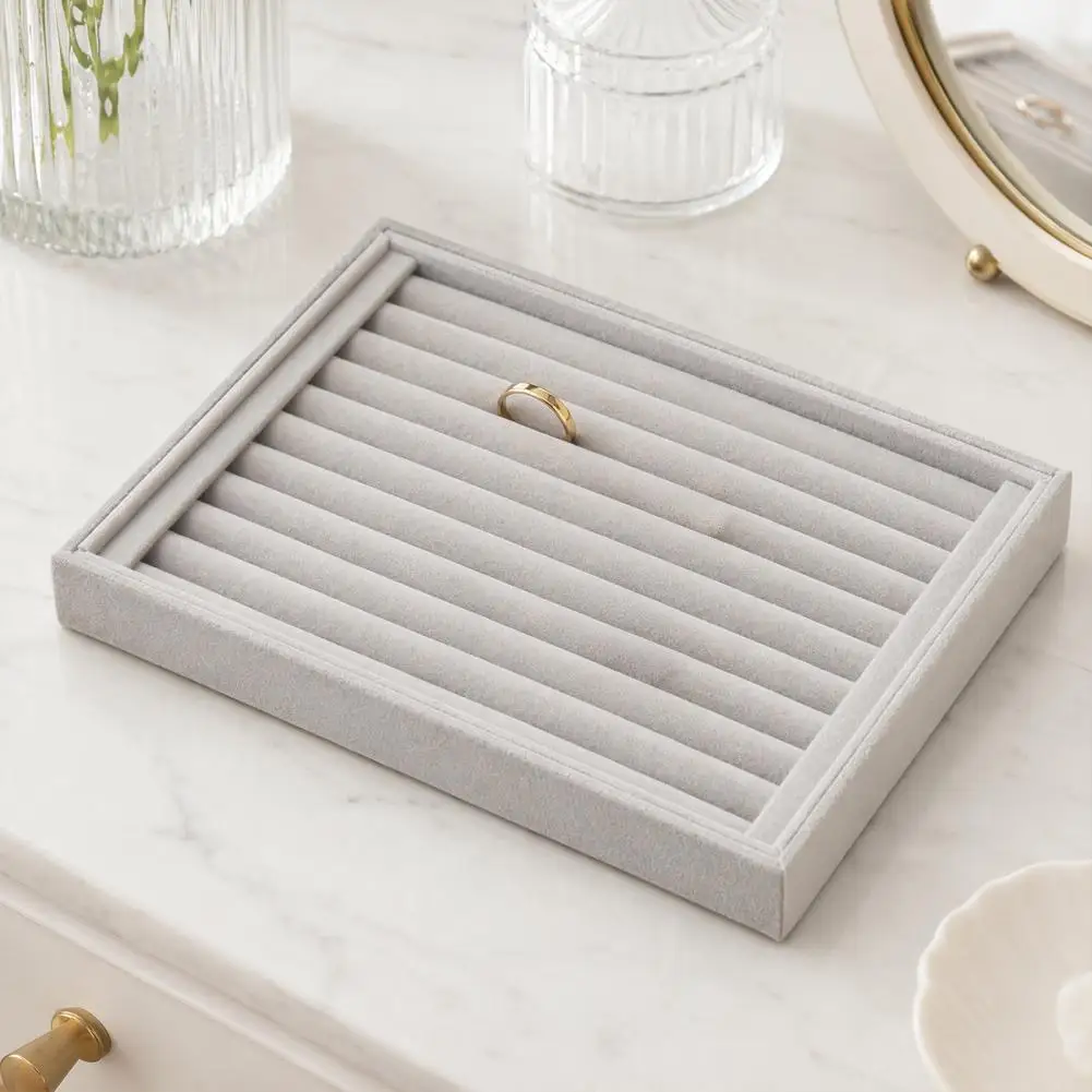Jewelry Storage Box, with Velvet Interior Organize Tray, Durable Moisture-Proof Jewelry Case for Rings Earrings Bracelets