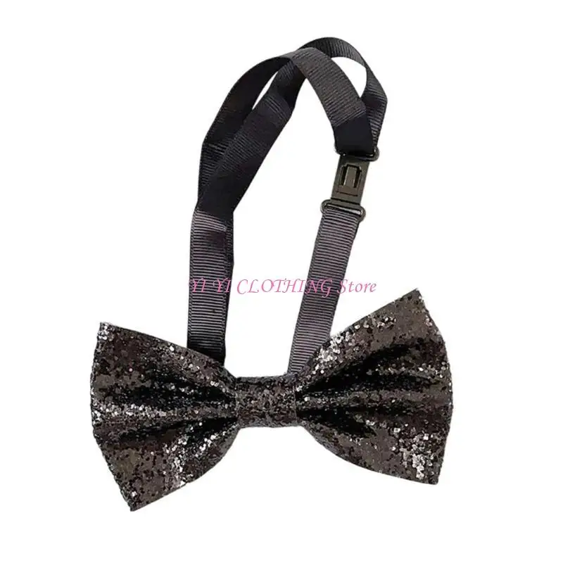 N5KF Elegant Sequins Neck Tie for Business Necktie Banquets Formal Suit Jewellery
