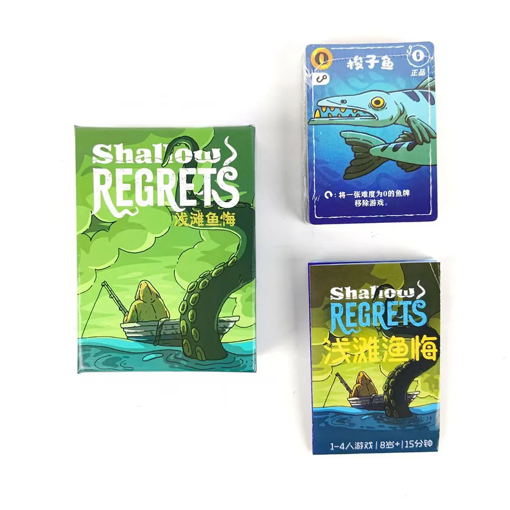 Shallow Regrets board game casual gathering strategy competition ocean themed card game
