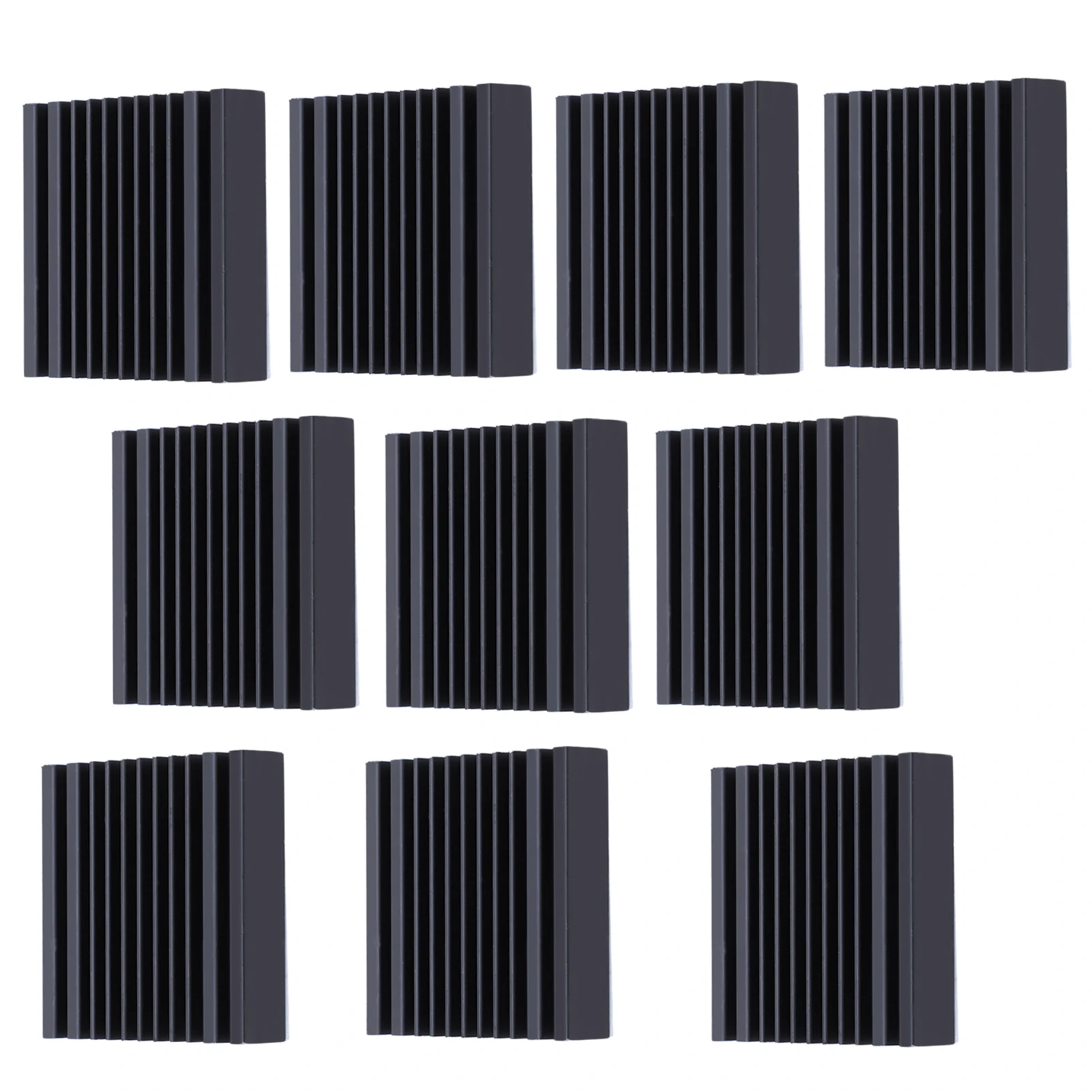 10pcs Thermal Conductive Adhesive Aluminum Cooling Fin Heat Sink for Transistor TQ 40 x 9 x 40mm Aluminum Heatsink
