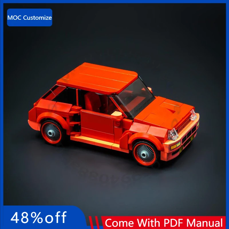 

340 PCS Speed Hypercar 5 Turbo MOC Customize Modular Building Block Model Simple Educational Kids Design DIY Toy Christmas Gift