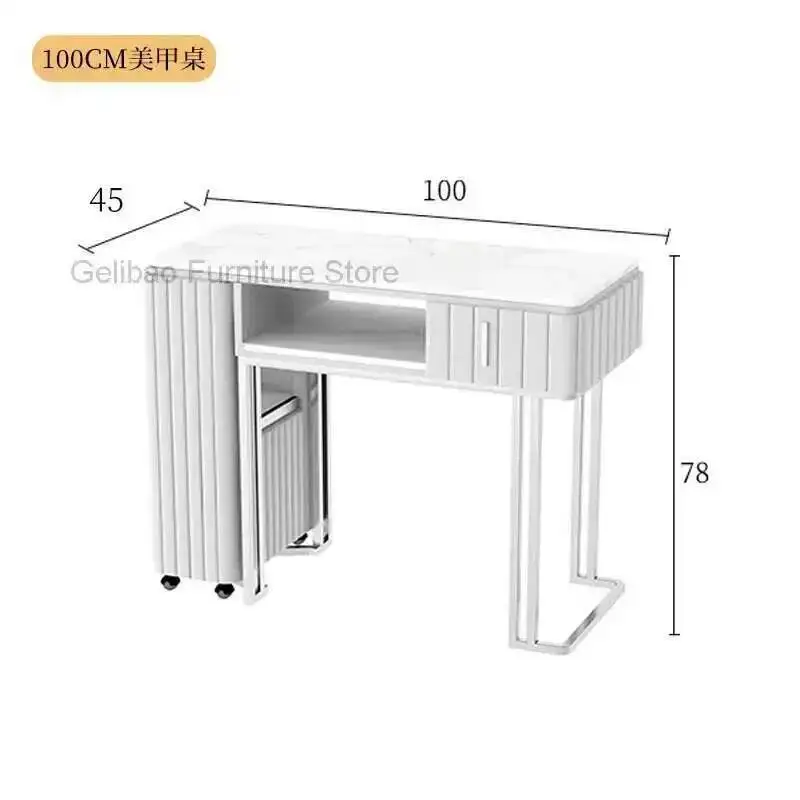 

Nordic Luxury Manicure Table Dressing Professional Nailsdesigner Nail Table Storage Mesa De Manicure Salon Furniture BLNT