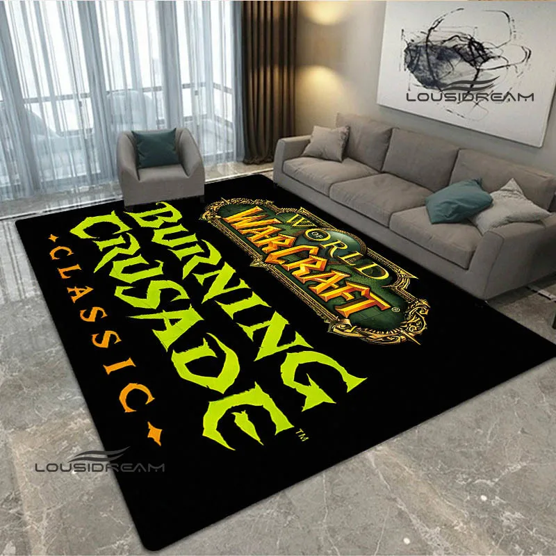 Game World of Warcraft Printed Carpet  Non -slip carpet carpets for living room kitchen mat Yoga mat anime rug birthday gift