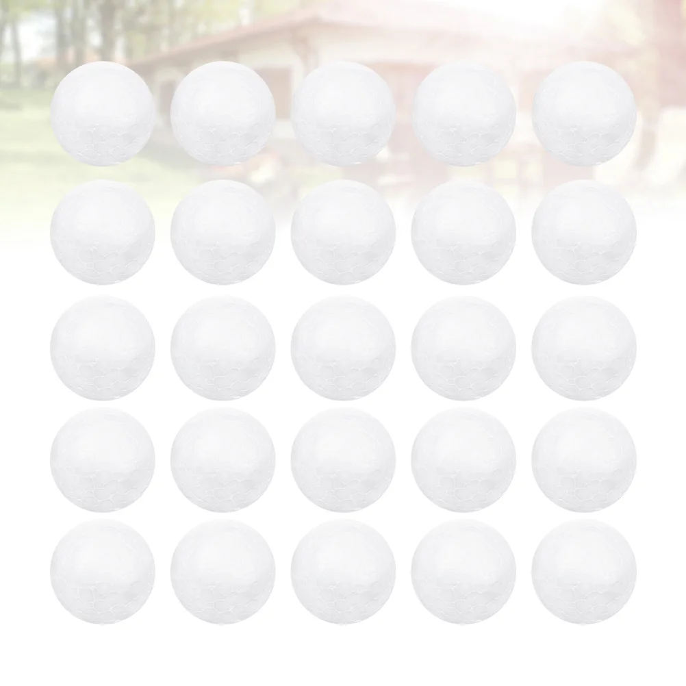 

250pcs 2.5Cm Christmas Foam Balls White Craft Ball For Kids Diy Ornament Children Activity Decorative Props Holiday Party