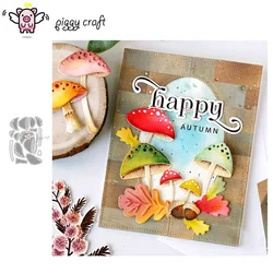 Piggy Craft metal cutting dies cut die mold Mushroom Frame series Scrapbook paper craft knife mould blade punch stencils dies