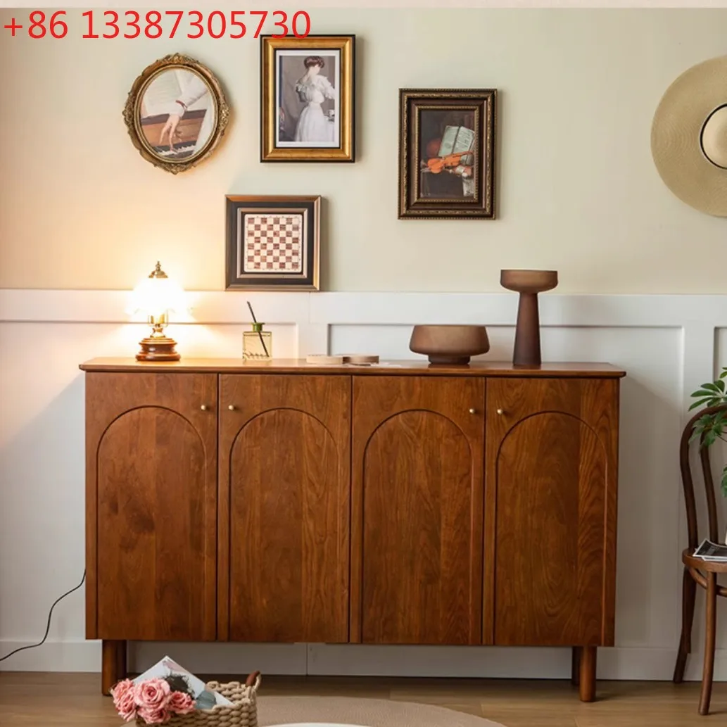 

Французский ретро-шкаф для прихожей из вишневого дерева, средний размер, в старинном стиле, с дверцами, для обуви