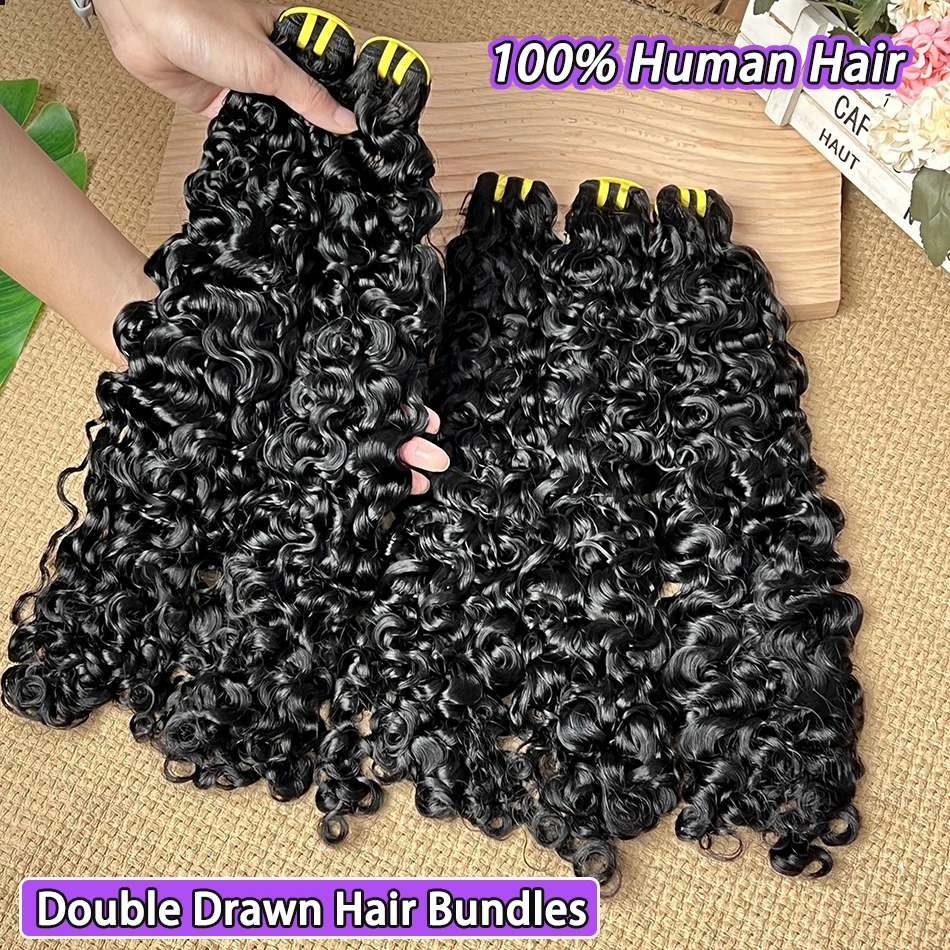 

Наборы бирманских кудрявых волос Double Drawn из натуральных человеческих волос # Натуральные черные вьетнамские 100% необработанные волосы для наращивания, 1, 2, 3, 4 шт.