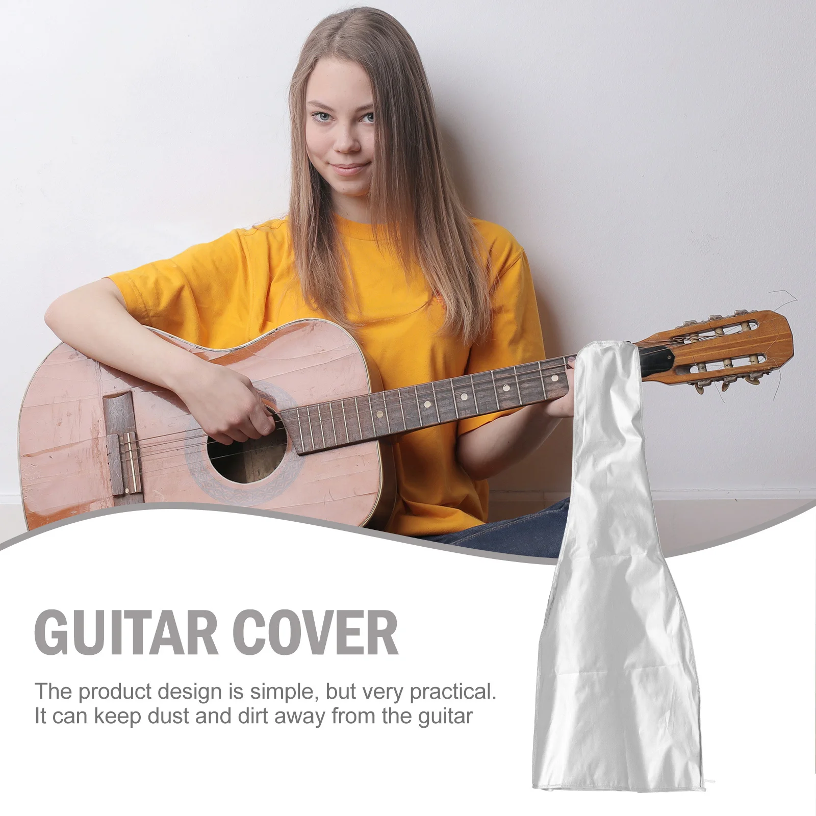 

【】Guitar Cover Bass Instrument Cover Dustproof Waterproof Guitar Bag For Electric Acoustic Guitar Protection Case
