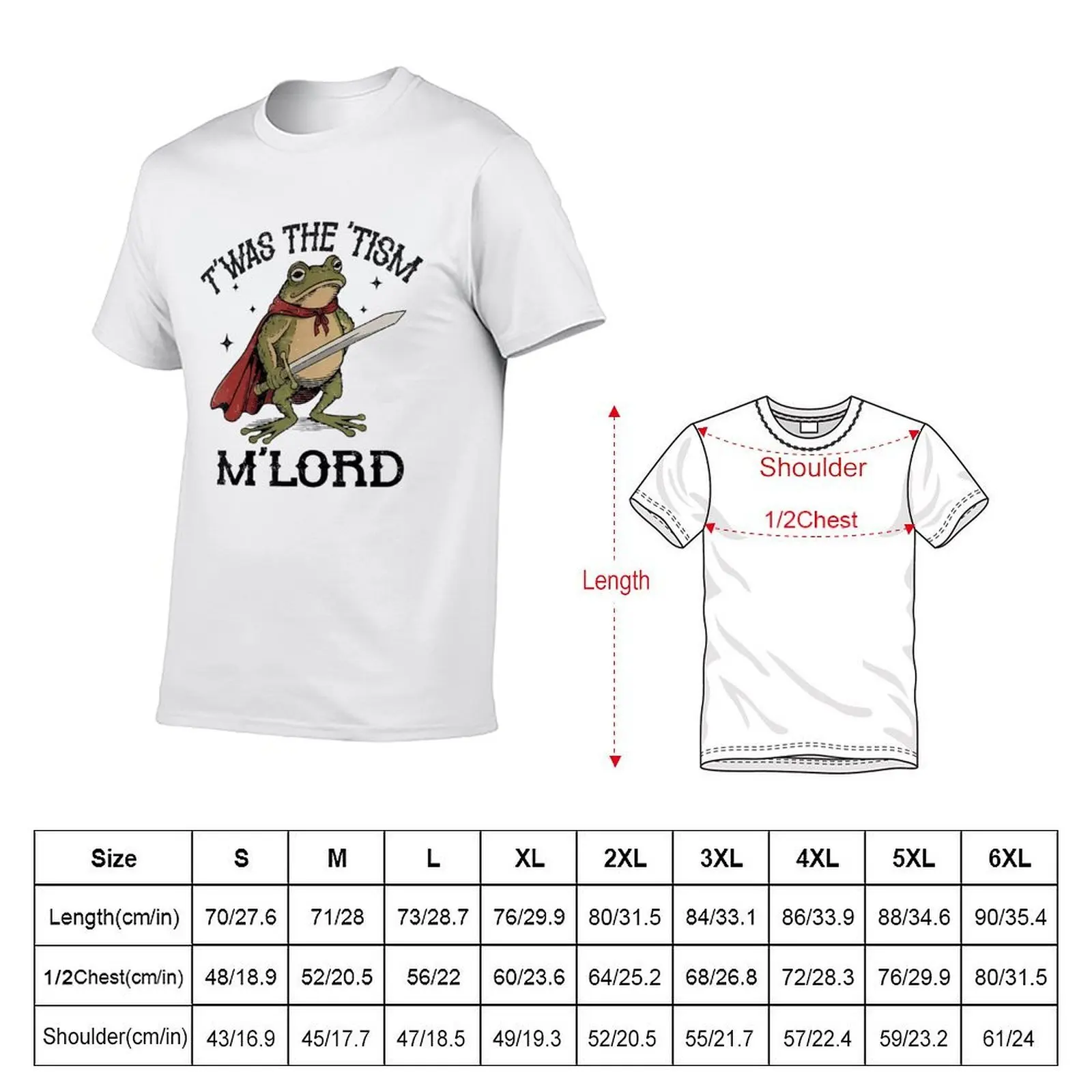 Frog Wizard Meme T'was The 'Tism M'lord Autism Awareness T-Shirt funny gifts vintage anime shirt luxury clothes men