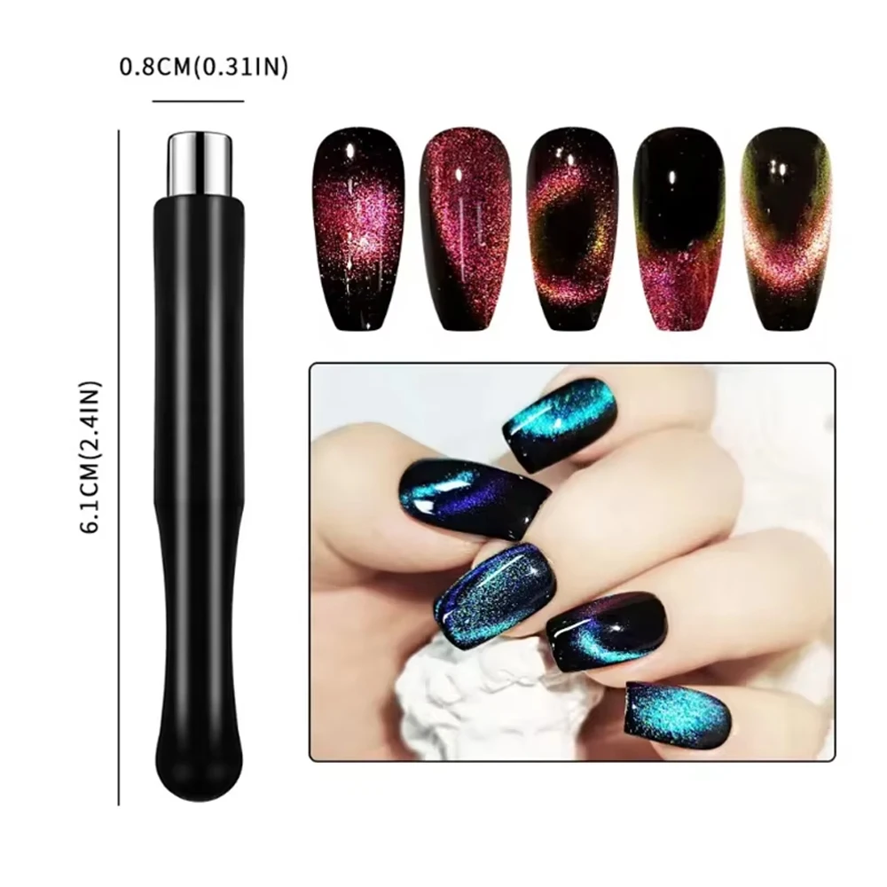 Kit di smalti gel magnetici super lunghi per occhi di gatto da 8 pezzi per nail art fai da te a casa, salone o studio