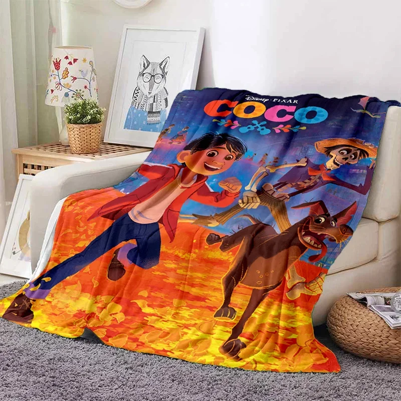 Cartoon 29 Style Coco Day of The Dead Disney Soft Flannel Blanket for Bed Bedroom Sofa Picnic,Throw Blanket for Outdoors Kids 3D