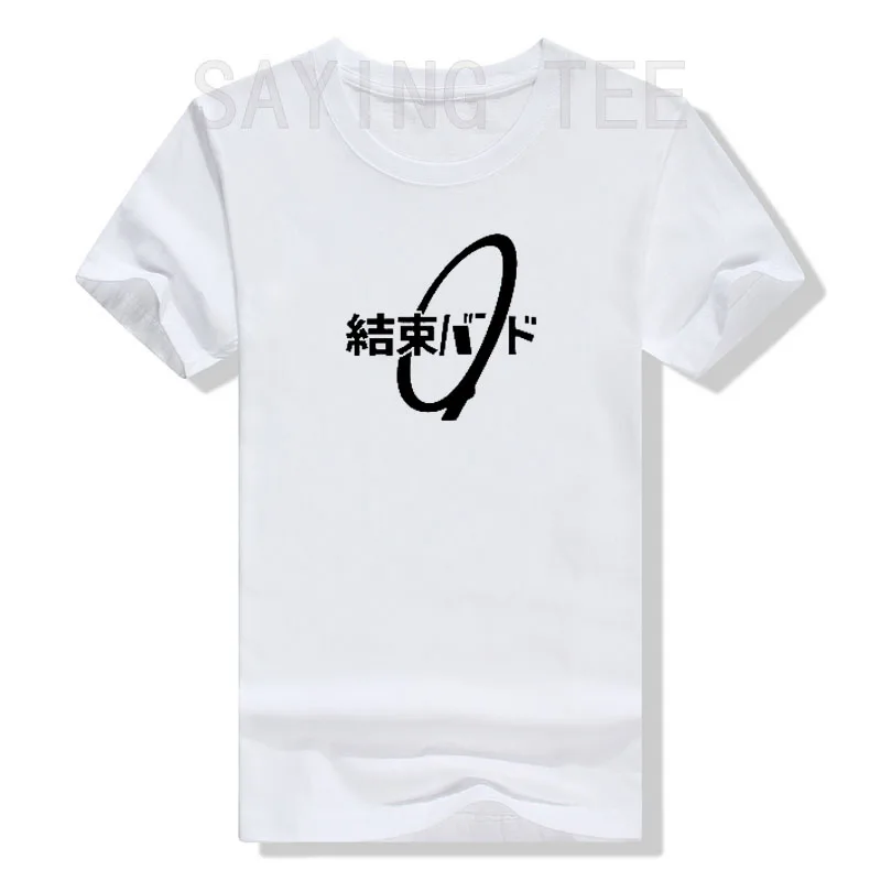 Cable Tie Kanji Hiragana Kessoku Band Rocker Band T-Shirt Japanese Fashion Graphic Tee Tops Letters Printed Aesthetic Clothes