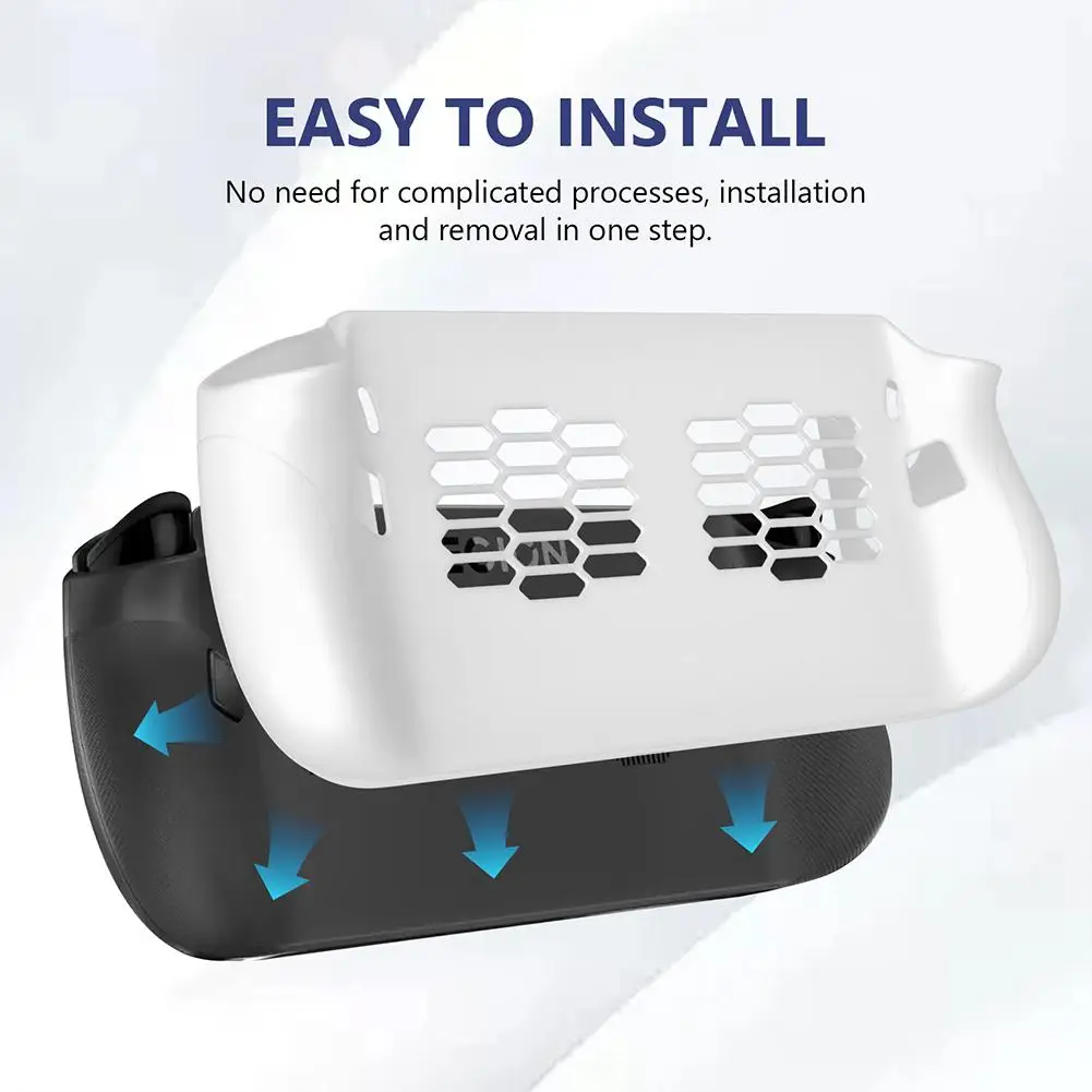 For Legion Go S Protective Case Skin-Friendly Soft Silicone Cover with Anti-Slip Grip Shockproof Sweat-Proof Design