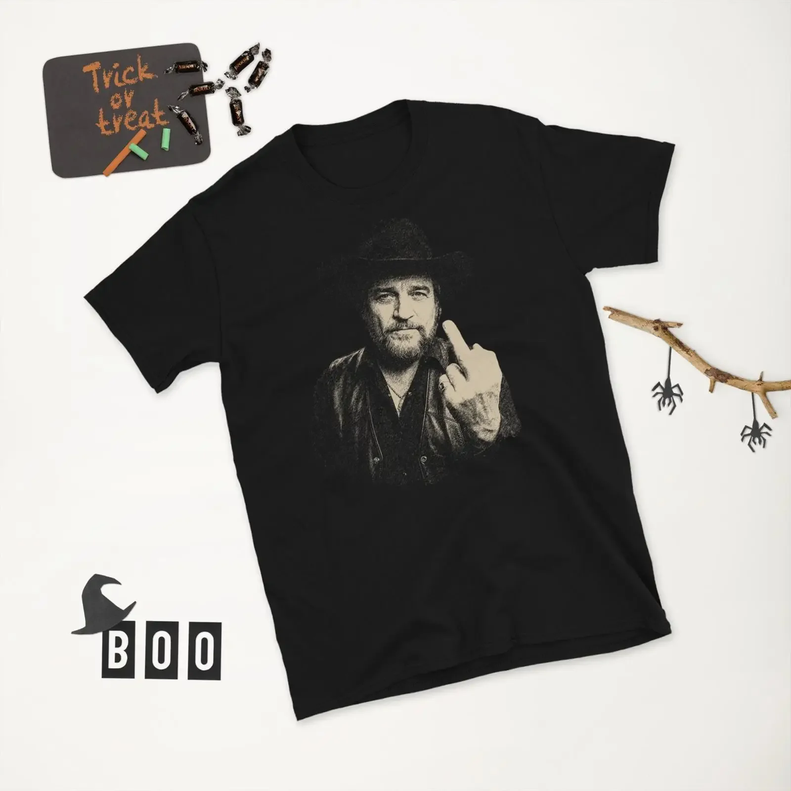 Waylon Jennings Outlaw Country Music T Shirt 100 Cotton vintage Washed Slightly graphic streetwear Breathable Stretched fashion