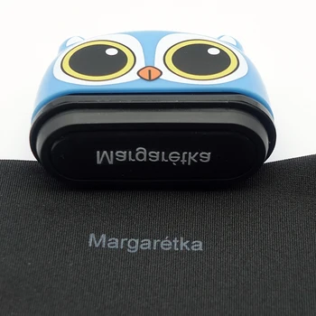 Tintas de carimbo com nome personalizado, estudante pessoal, criança, bebê, gravado, à prova d'água, não desbota, selo de nome do jardim de infância, tinta preta e branca