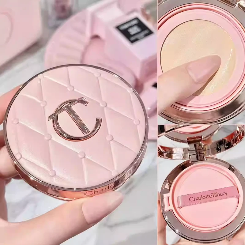 CT Water-Resistant Foundation Base Makeup Evens Brightens Skin Tone Conceals Blemishes Pink Diamond Lipstick Heart‑shaped blush