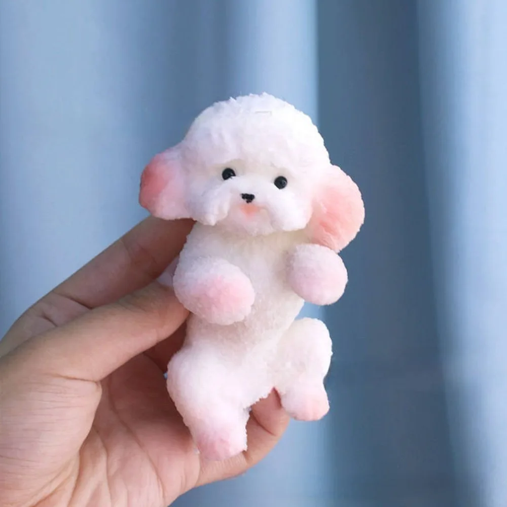 

Cute Slow Rebound Schnauzer Doll Squeeze Toy Animal Cartoon Simulation Dog Squeeze Toys Mini Soft Dog Fidget Toy for Kids