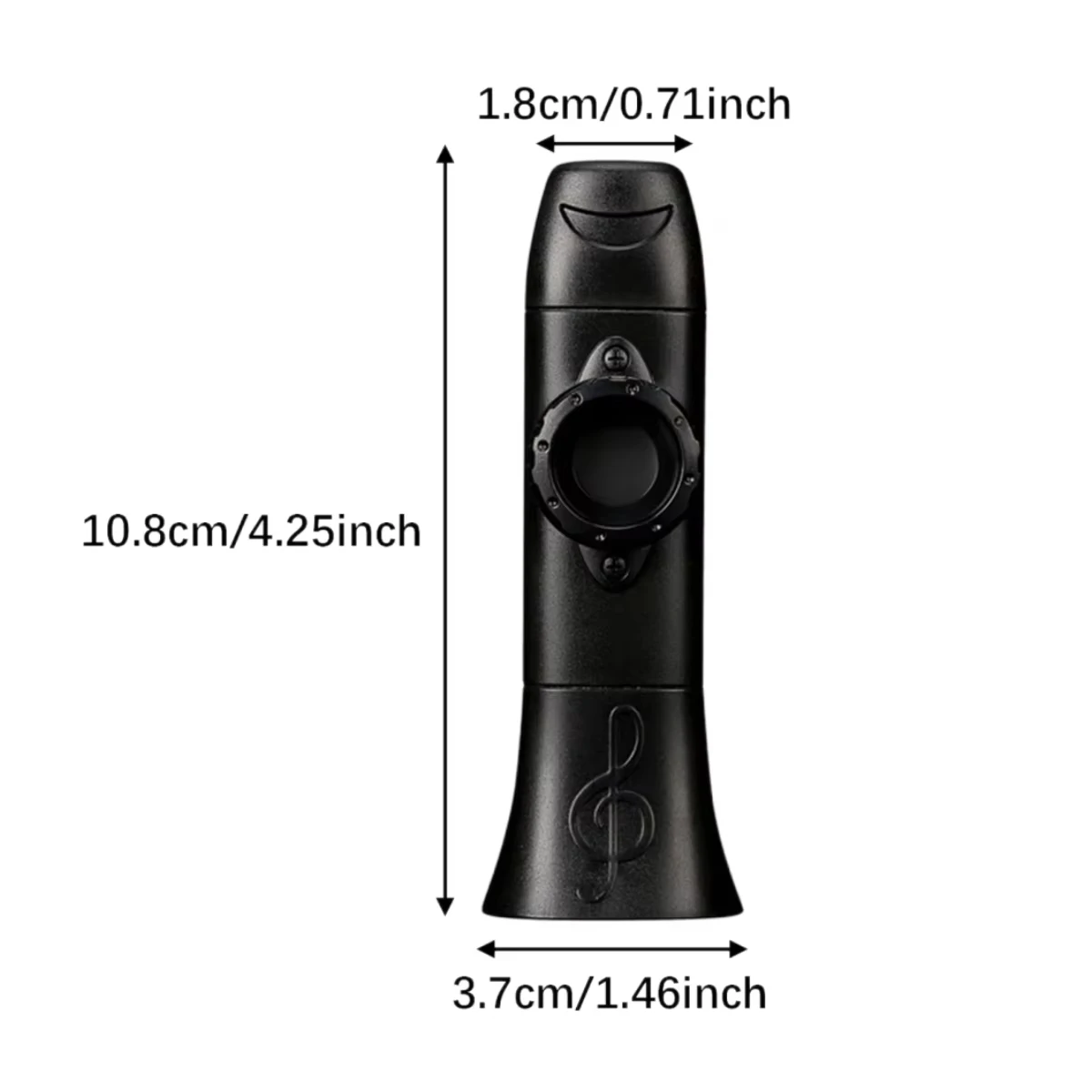 Miwayer Compact Lightweight Kazoo Professional Adjustable Wind Instrument with Lanyard And Replacement Diaphragms for Music