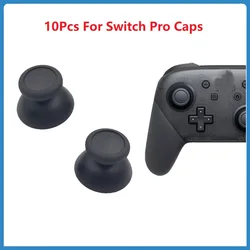 10Pcs For NS Switch Pro 3D Rocker Joystick Caps Analog Thumb Stick Mushroom Head Shell Buttons Gamepad Controller Thumbstick Cap
