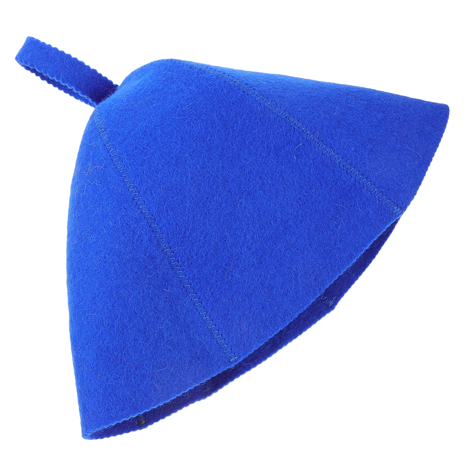 Gorro de fieltro de lana, accesorios de baño para gorro de ducha, azul, grande, cómodo, transpirable, accesorios de Spa, gorro de ducha para el cabello