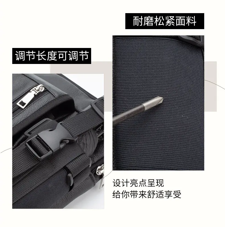 Men's Crossbody Bag Large Capacity Sling Pack with Phone Compartment, Water Bottle and Umbrella Pockets for Travel and Daily Use