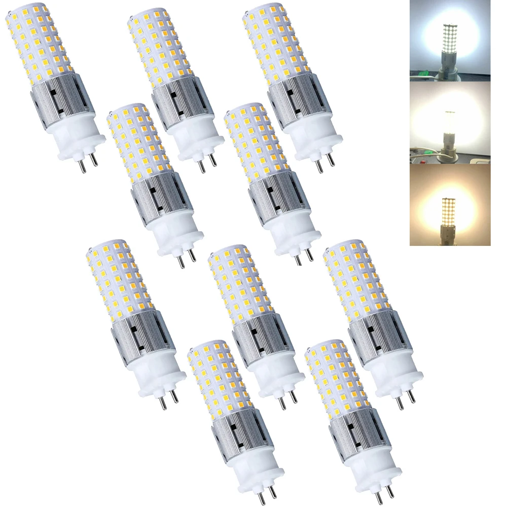

10PCS 15W 96LEDs LED Corn Light Bulb Lights Room Cold Lamps 6000K Bedroom Chandelier Ac G12 110V Headlight Living Cool Appliance