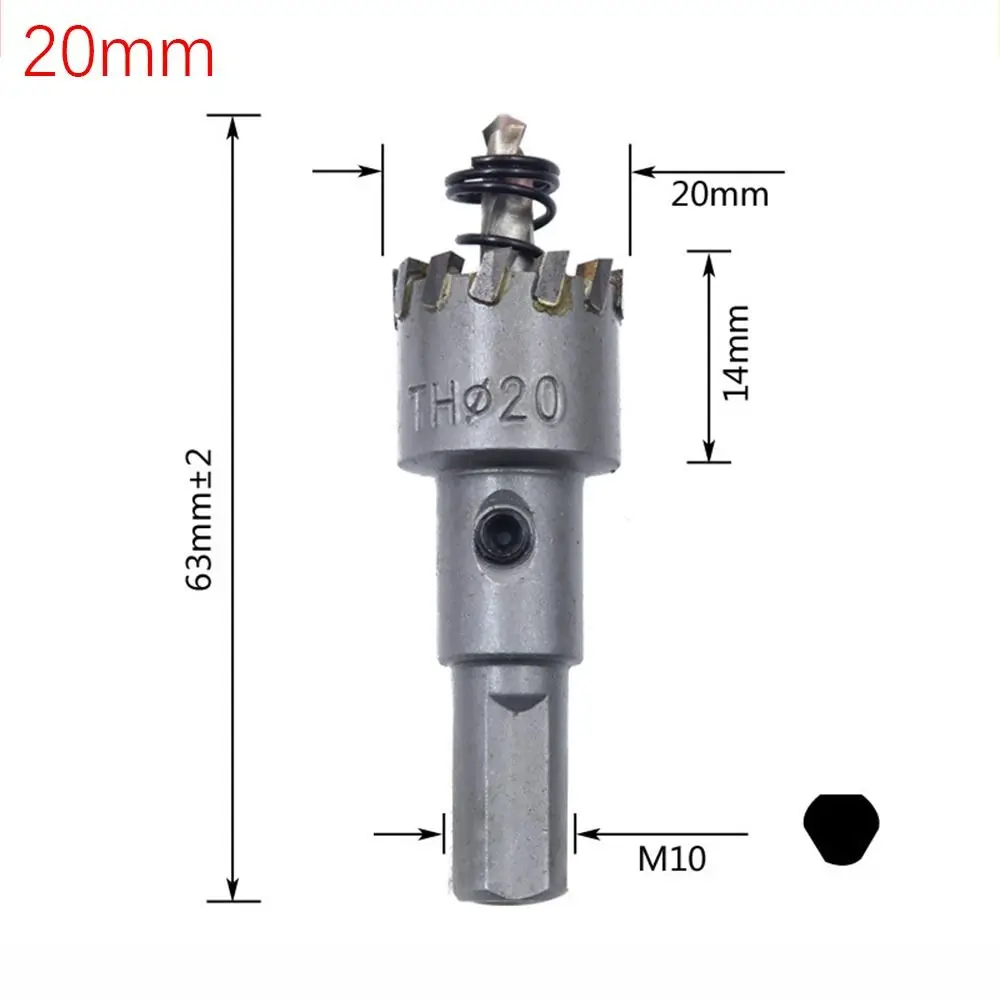 Practical Hard Alloy TCT Hole Saw 16~35mm Silver Hole Opener Carbide Tip Cutter Aluminum Alloy