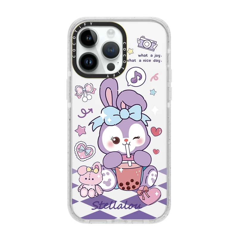 Disney Duffy LinaBell ShellieMay Phone Case for iPhone 12 13 14 15 16 Pro Max Plus 16pro 15pro StellaLou picnic Acrylic Cover