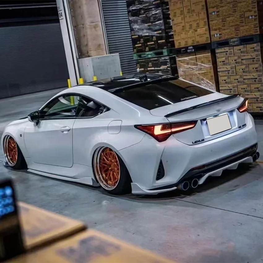 ل 2015-2020 لكزس RC RC200T RC300 RC350 F-Sport الخلفي سبويلر الجناح الخلفي الجذع الذيل الجناح بوديكيت ضبط الذيل قطع غيار السيارات