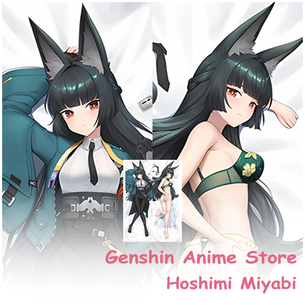 

Anime Hoshimi Miyabi Cute Fullbody Dakimakura Cover Cosplay Props Anime Double-Sided Printed Otaku Throw Pillow Cuhsion Cover