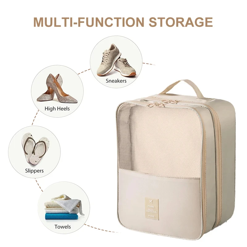 Portable Travel Shoe Bag Multifunction Underwear Clothes Bag Shoe Organizer Storage Bags Travel Organizer Bag Shoe Sorting Pouch