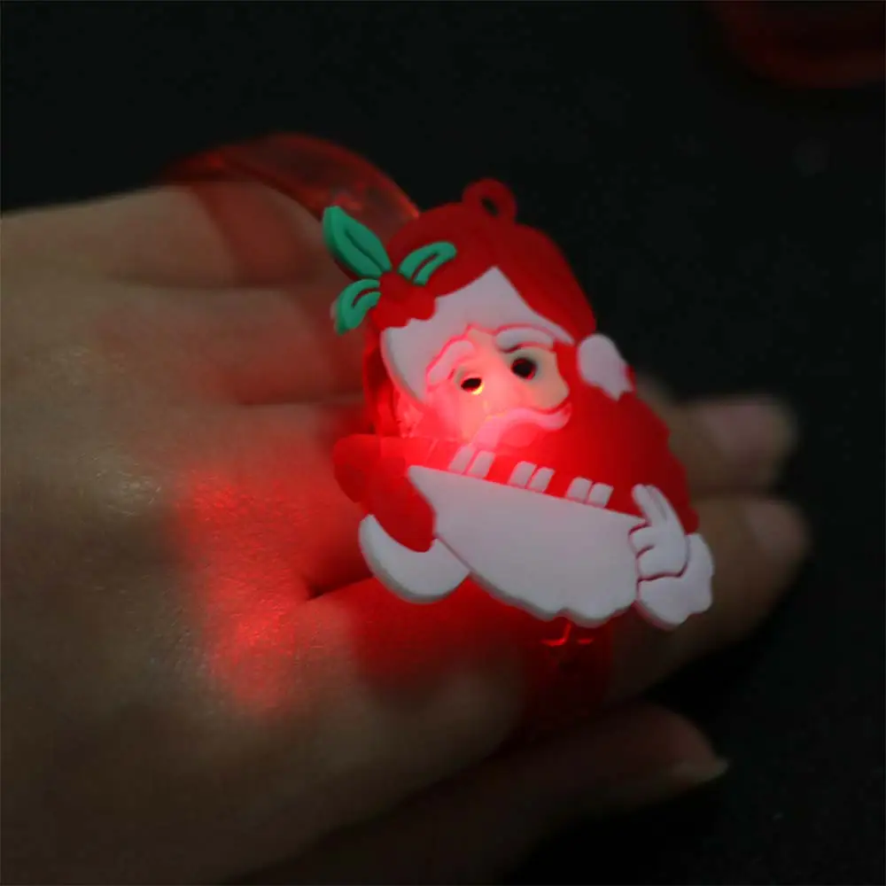 3PCS Plastic LED Light Up Bracelets Cartoon Adjustable Glowing Wristbands Glowing Effect Childrens Toys Carnival Event
