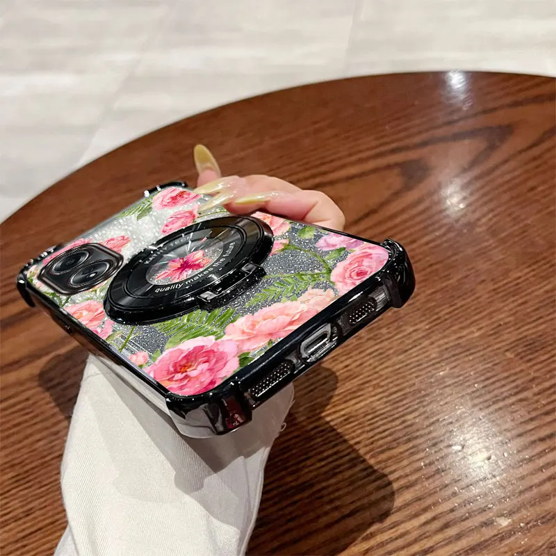 محظوظ بريق رومانسية روز حامل هاتف الحال بالنسبة ممن لهم A38 A36 A76 A58 A57 A74 A78 A5 A7 2020 A79 A95 A60 A18 A53 A17 A16 4G 5G #5