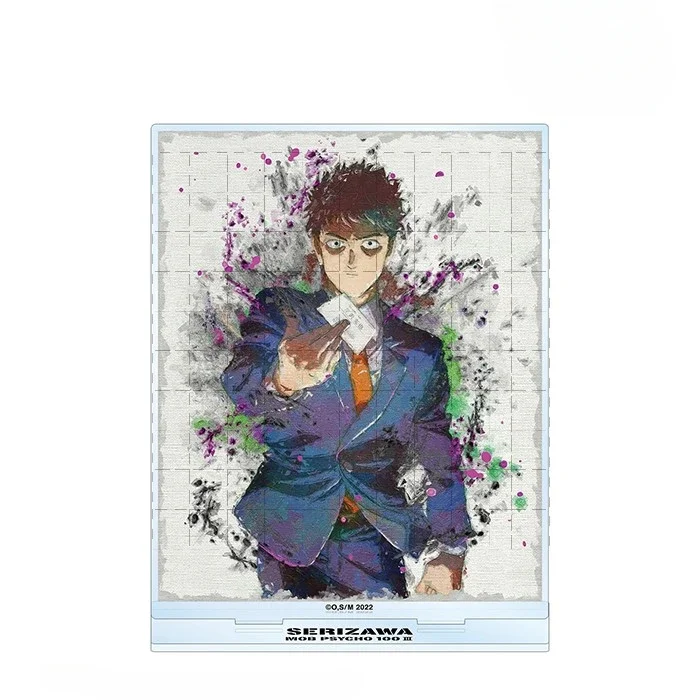 Anime Serizawa Reigen Arataka Kageyama Ritsu Shigeo Acryl Stand Doll Game Ekubo Figure Model Plate Cosplay Toy for Gift