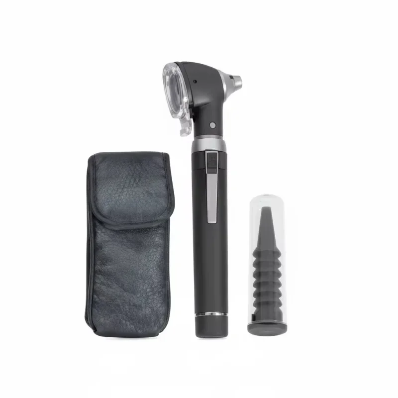 

【2026】High Quality Professional Mini Fibre Optic Otoscope Pouch Veterinary Diagnostic Equipment Stainless Steel Manual 1 Year Wa